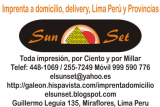Imprenta domicilio delivery Lima Peru y provincias