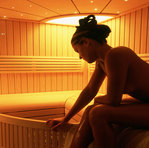 Sauna seca con cromoterapia Led