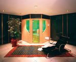 Sauna seca con cromoterapia.