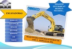 Excavadoras: Kobelco, Caterpilar, Hitachi, Hyundai, case