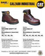 Calzado industrial Caterpillar modelo Holton ST y Second Shift ST