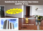 instalcion cerraduras lotus cantol tipo tranca LInce Tesa
