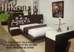 dormitorio con diseño de flores