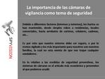 Ventas Camaras de Vigilancia