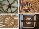 Cielorrasos, techos, cubiertas con guadua y otros materiales naturales