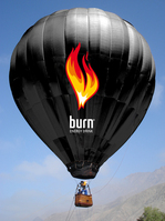 PUBLICIDAD AEREA EN GLOBO AEROSTATICO CAUTIVO BURN